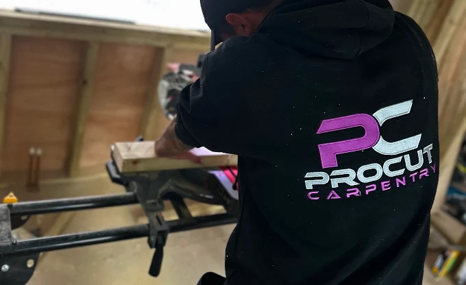The ProCut Carpentry team in the workshop